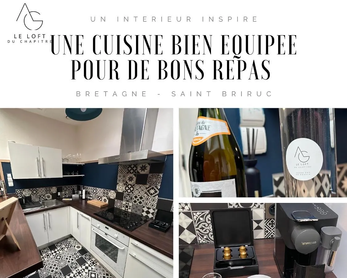 Le Loft Du Chapitre Apartment Saint-Brieuc 0*,